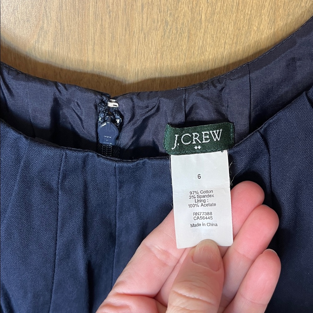 EUC J. Crew blue mini dress - Picture 5 of 8